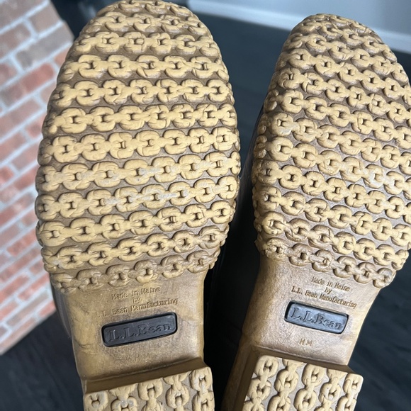 L.L. Bean Men’s Leather Rubber Shearling Lined winter duck boots - Size 10 - Picture 10 of 10